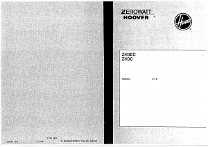 Manuale Zerowatt-Hoover ZH3C Asciugatrice