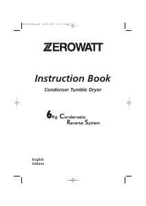 Manual Zerowatt ZC 216 Dryer
