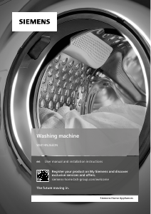 Manual Siemens WM14N26EDN Washing Machine