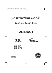 Handleiding Zerowatt ZCE 217/1 Wasdroger