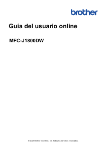 Manual de uso Brother MFC-J1800DW Impresora multifunción