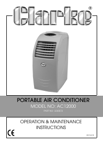 Handleiding Clarke AC 12000 Airconditioner