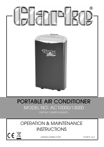 Handleiding Clarke AC 13000 Airconditioner