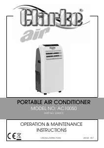 Handleiding Clarke AC 10050 Airconditioner