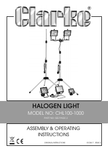 Handleiding Clarke CHL 151D Lamp