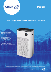 Rokasgrāmata Clean Air CA-510Pro Gaisa attīrītājs