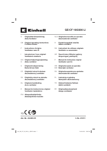 Bedienungsanleitung Einhell GE-CF 18/2200 Li Ventilator