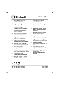 Bruksanvisning Einhell GC-CT 18/24 Li Grästrimmer