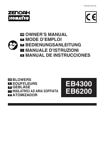 Manual de uso Zenoah-Komatsu EB4300 Soplador de hojas
