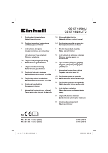 Bedienungsanleitung Einhell GE-CT 18/28 Li TC Rasentrimmer