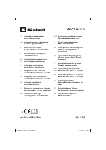 Manual Einhell GE-CT 18/30 Li Aparador de relva