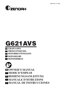 Manuale Zenoah G621AVS Motosega