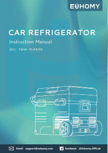 Handleiding Euhomy TWW-45 Koelbox