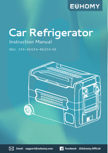 Handleiding Euhomy CFA-55 Koelbox