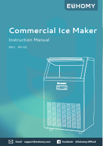 Manual Euhomy IM-02 Ice Cube Maker