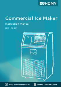 Handleiding Euhomy IM-02P IJsblokjesmachine