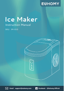 Manual Euhomy IM-01D Ice Cube Maker