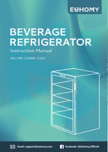 Manual Euhomy BR-110 Refrigerator