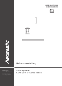 Handleiding Hanseatic HCDB18080DWDBI Koel-vries combinatie