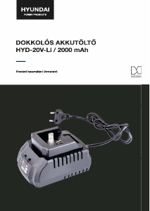 Használati útmutató Hyundai HYD-20V-Li Akkumulátortöltő