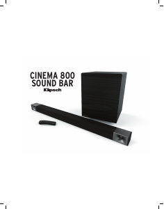 Manual Klipsch Cinema 800 Home Theater System