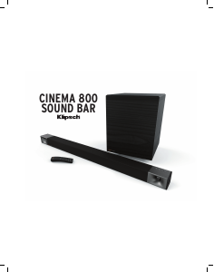 Bedienungsanleitung Klipsch Cinema 800 Heimkinosystem