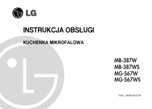 Instrukcja LG MG-567WS Kuchenka mikrofalowa
