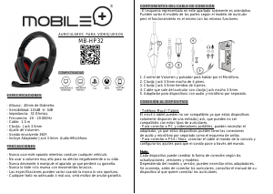 Manual de uso Mobile+ MB-HP32 Headset