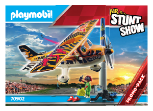 Bedienungsanleitung Playmobil set 70902 Air Stunt Show Air Stuntshow Propeller-Flugzeug Tiger