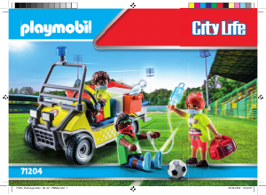 Manual Playmobil set 71204 City Life Rescue cart