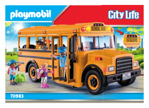 Manual Playmobil set 70983 City Life School bus