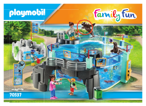 Bedienungsanleitung Playmobil set 70537 Family Fun Meeresaquarium + Pinguinbecken
