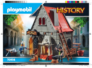 Manuale Playmobil set 70956 History Officina del Fabbro