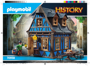 Mode d’emploi Playmobil set 70958 History Maison bleue à colombages