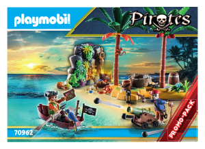 Manual Playmobil set 70962 Pirates Treasure island