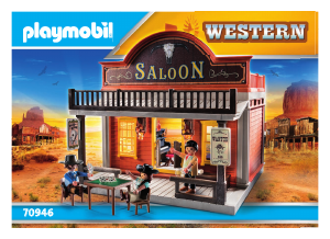 Manual de uso Playmobil set 70946 Western Salón del Oeste