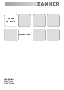 Bedienungsanleitung Zanker KDU60000XA Geschirrspüler
