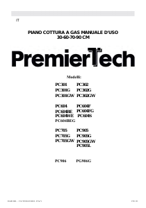 Manuale PremierTech PC604BE Piano cottura