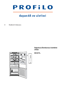 Kullanım kılavuzu Profilo BD3076IECN Donduruculu buzdolabı