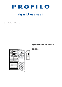 Kullanım kılavuzu Profilo BD3086WECN Donduruculu buzdolabı