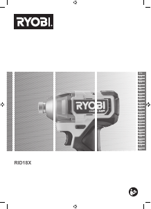 Manual Ryobi RID18X-0 Cheie de impact