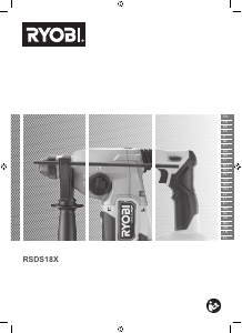 Manual de uso Ryobi RSDS18X-0 Martillo perforador