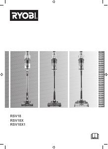 Kullanım kılavuzu Ryobi RSV18X1-0 Elektrikli süpürge