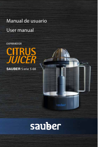 Manual de uso Sauber SERIE 5-08 Exprimidor de cítricos