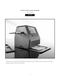 Manual Sharper Image 208490 Film Scanner