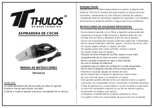 Manual Thulos TH-CVC11 Handheld Vacuum