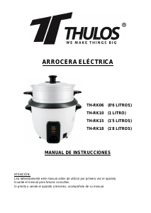 Manual de uso Thulos TH-RK18 Arrocera