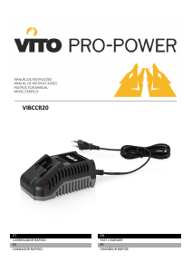 Manual Vito VIBCCR20 Carregador de pilhas