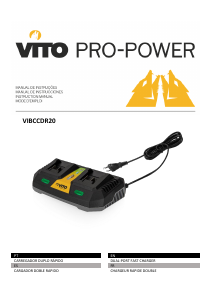 Manual de uso Vito VIBCCDR20 Cargador de batería