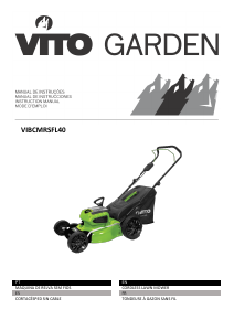 Manual de uso Vito VIBCMRSFL40 Cortacésped